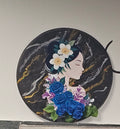 Floral lady wall deco