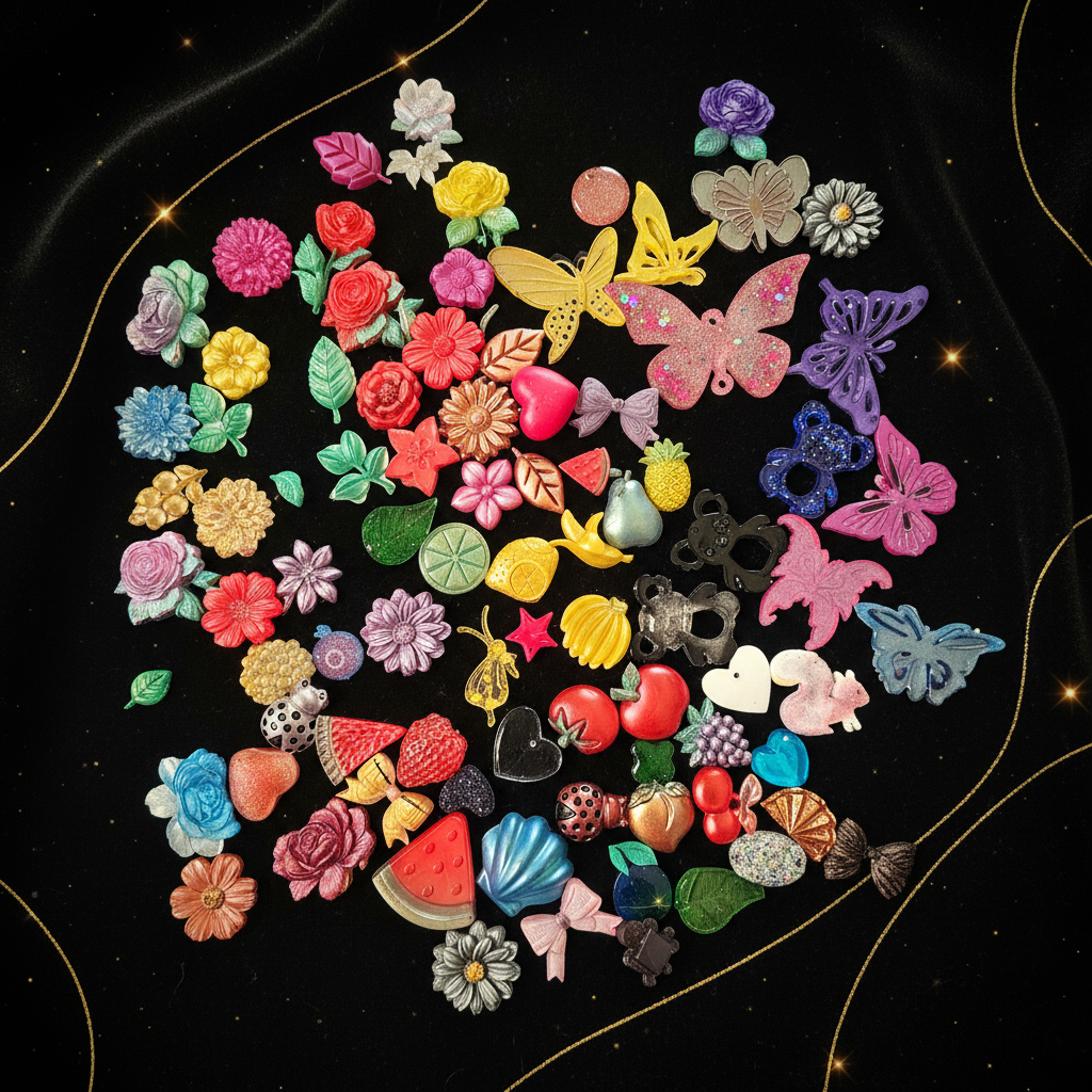 Handmade Resin Magnets Mystery Mix - Set of 5 Assorted