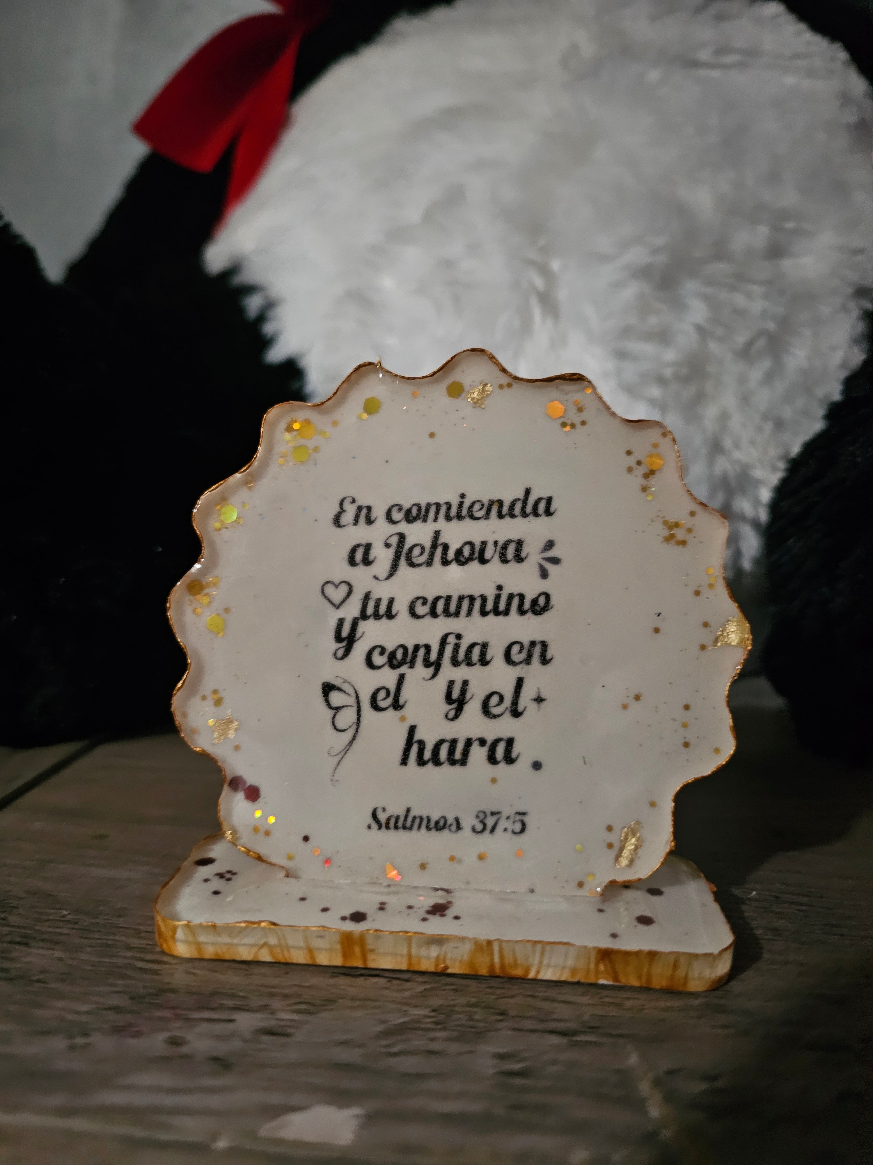 "Commit Your Way to the Lord" Resin Plaque – Psalm 37:5