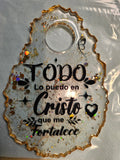"I Can Do All Things Through Christ Who Strengthens Me" Resin Plaque – Philippians 4:13