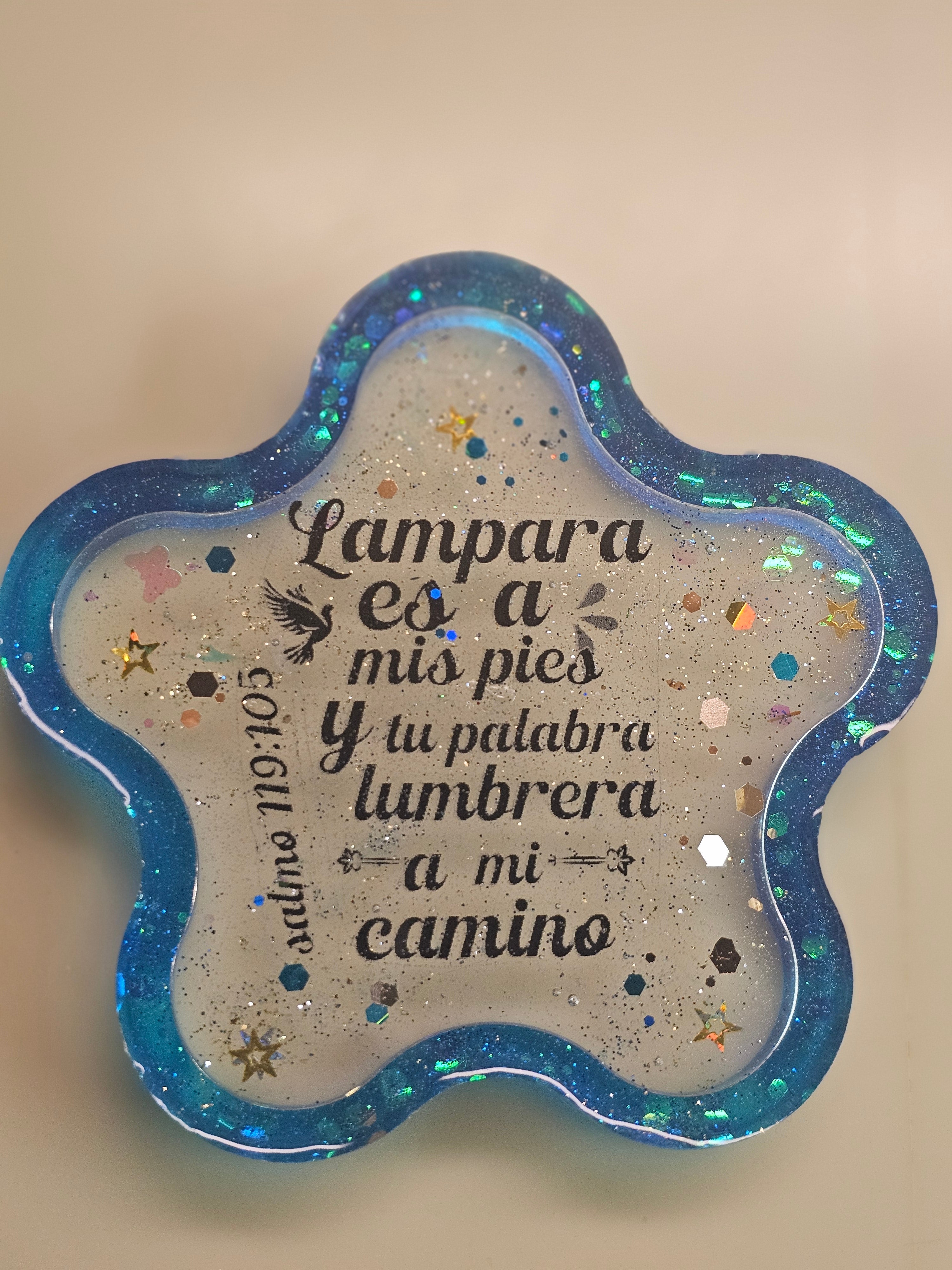 "Your Word is a Lamp to My Feet" Resin Plaque – Psalm 119:105