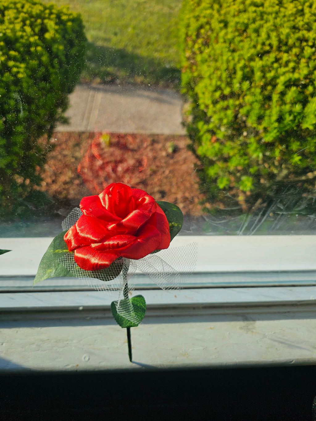 Red Rose - Handmade .