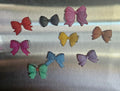 Handmade Resin Bow Magnets - Set of 5 Assorted Colors