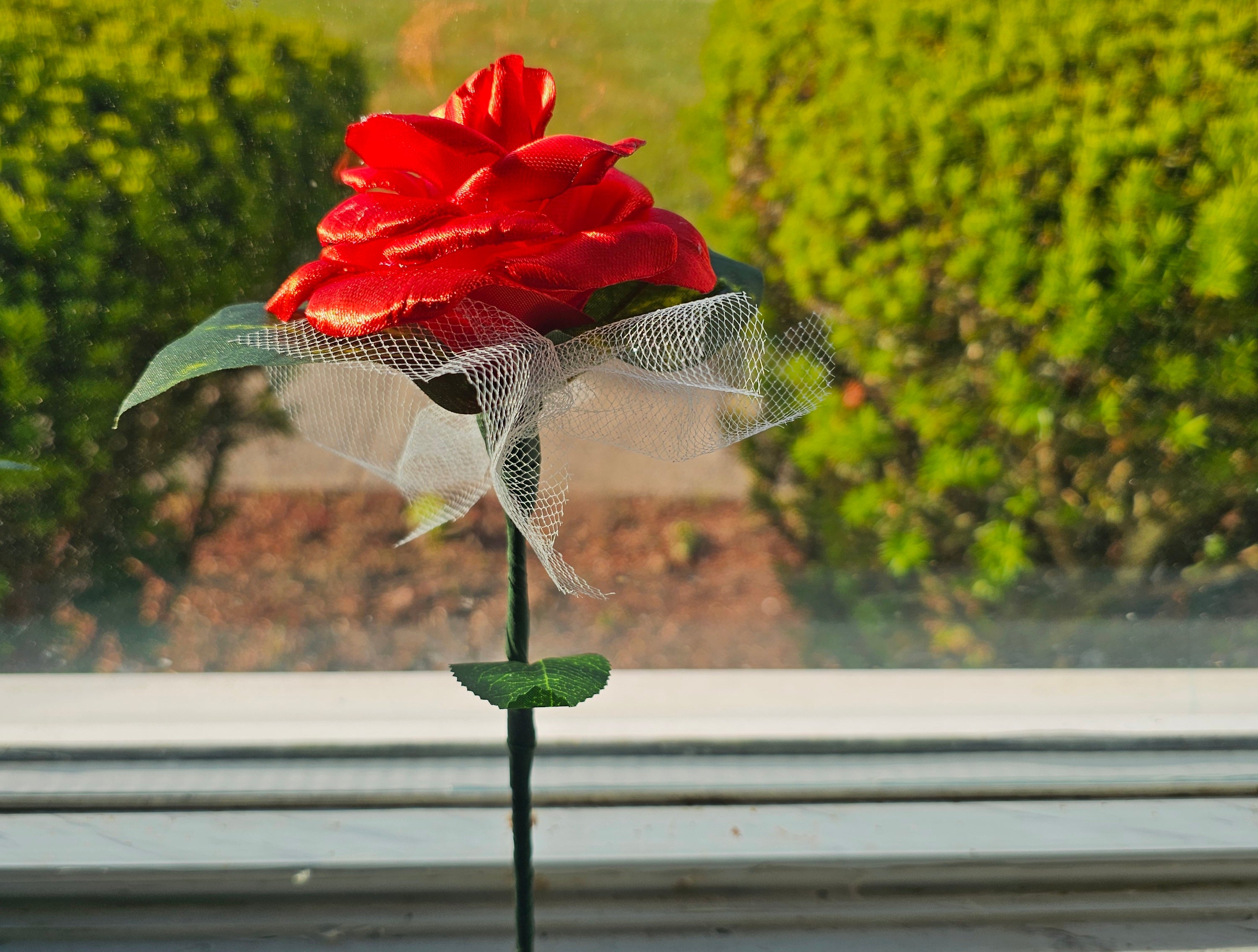 Red Rose - Handmade .
